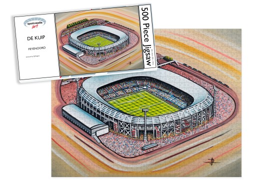 Feyenoord FC De Kuip Stadium Art Jigsaw Puzzle